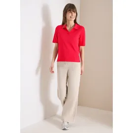 Cecil Damen, Kurzarm Poloshirt in Unifarbe - M