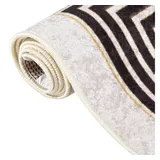 vidaXL Lia Teppich 80 x 150 cm Hellbeige