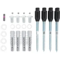 GAH Alberts Alberts Schrauben-Set zur Befestigung von Fenstergittern auf Fassaden verzinkt | Typ 10/100/M8 | 4er Set