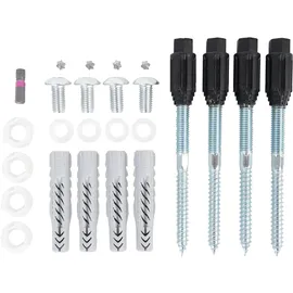 GAH Alberts Alberts Schrauben-Set zur Befestigung von Fenstergittern auf Fassaden verzinkt | Typ 10/100/M8 | 4er Set