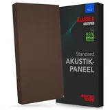 Addictive Sound Schallabsorber Wand Standard, Studioqualität-Akustikpaneel mit Akustikwolle, Klasse A Schallabsorption, EU-produziert, Montageset Wand/Decke, 100x50x11 cm, 7 kg, Light Brown