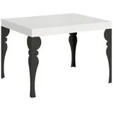 Itamoby Ausziehbarer Tisch 80x120/204 cm Paxon White Ash Anthrazit Gestell