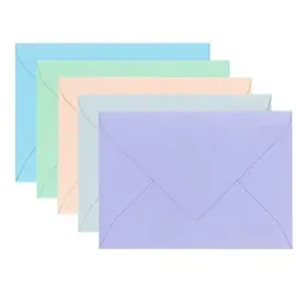 ÖKI Briefumschläge DIN B6 ohne Fenster farbsortiert nassklebend 10 St.