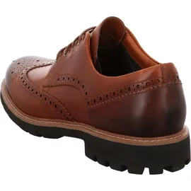 CLARKS Batcombe Wing Derbys, Braun (Dark Tan Lea), 40 EU