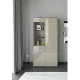 Set One by Musterring Standvitrine Reno 92 x 42 x 185 cm Braun