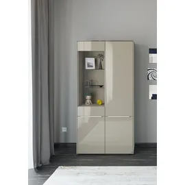 Set One by Musterring Standvitrine Reno 92 x 42 x 185 cm Braun