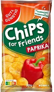 GUT&GÜNSTIG Paprika Chips 200,0 g