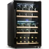 Klarstein Barossa 40 Duo Weinkühlschrank 2 Zonen 41 Flaschen Glastür Touch LED