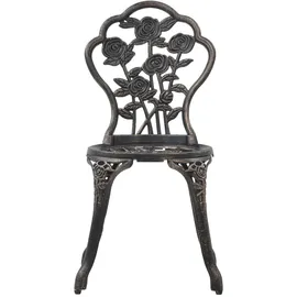 vidaXL Bistro-Stühle 2 Stk. Bronze Aluminiumguss