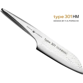 Chroma Type 301 P-02 HM Santokumesser mit Hammerschlag 17,8 cm