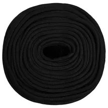 vidaXL Arbeitsseil Schwarz 50 m x 0,8 cm
