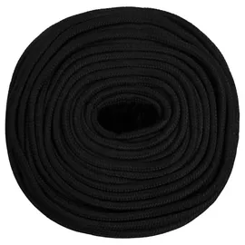 vidaXL Arbeitsseil Schwarz 50 m x 0,8 cm