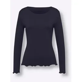 Heine Doppelpack Langarmshirt Blau 34
