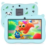 PRITOM Kleinkind-Tablet für Kinder, 7-Zoll-Kinder-Tablets mit WiFi, 32GB ROM, 2GB RAM, Bluetooth, Kindersicherung, vorinstallierte APPs, Spiele, Lernen, pädagogische Kinder-Tablet mit Etui, blau