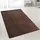 Karat Barcelona Shaggyteppich 100 x 150 cm dunkelbraun