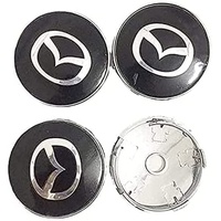 4 Stück Nabenkappen für Mazda CX3 Cx-5 Cx-7 60mm, Nabendeckel, Felgenkappen, Radnabenabdeckung, Felgendeckel, Staub/mit Logo