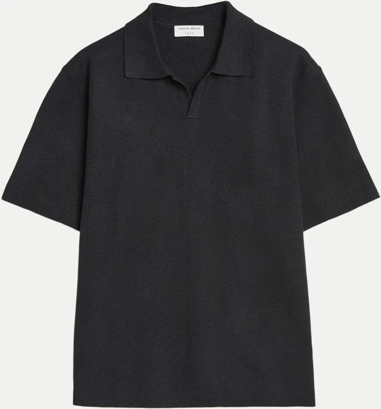 Strickpolo Maelon Schwarz S
