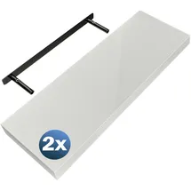 CASARIA Wandregal 70 x 23 x 3,8 cm Weiß