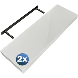 CASARIA Wandregal 70 x 23 x 3,8 cm Weiß