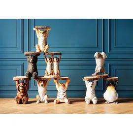 Kare DESIGN Beistelltisch Polar Bear 78943 Polyresin Weiß