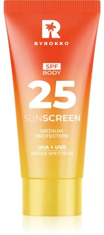 BYROKKO Body Sunscreen Bräunungscreme für den Körper SPF 25 150 ml