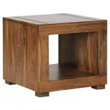 Wohnling Couchtisch Massivholz sheesham 50,0 x 50,0 x 45,0 cm