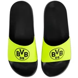 BVB Borussia Dortmund BVB Badeschlappen neon Schwarz, 41/42