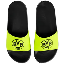 BVB Borussia Dortmund BVB Badeschlappen neon Schwarz, 41/42