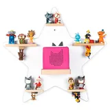 VCM Kinderregal Stern 90 x 30 cm Holz weiß