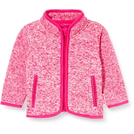Playshoes Unisex Kinder Fleece-Jacke Outdoor-Oberteil, pink Strickfleece, 80