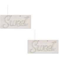 ETC Shop Neon Sign Sweet LED Schild Schrift Neonschriftzug