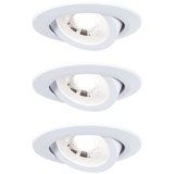 PAULMANN 92985 LED-Einbauspot 3 x 6W, Weiß matt