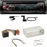 Pioneer DEH-S720DAB Bluetooth DAB+ MP3 Einbauset für Skoda Octavia 1U Superb 1