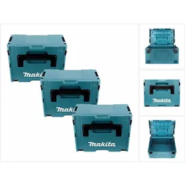 Makita MAKPAC Systemkoffer Gr. 3 im 3er-Set grün/türkis