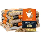 HEIZFUXX® GOLD ENplus A1 HD-Qualität Holzpellets Nadelholz 300kg (20 x 15kg)