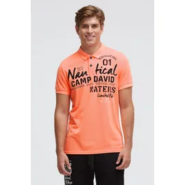 Camp David Poloshirt orange L