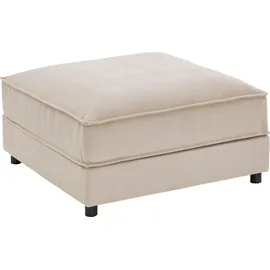 Atlantic Home Collection Hocker Valan Cord 85 x 41 x 85 cm Beige