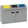 VAR Wertstoffsammler WSS 50 l Silber