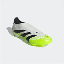 adidas Predator League Laceless FG/MG Herren Cloud White/Core Black/Lucid Lemon 43 1/3