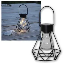 Star Trading LED-Solar-Dekolaterne Eddy mit Käfig-Schirm