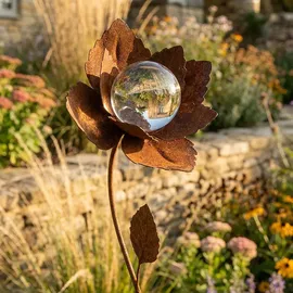 Harms Import Gartenstecker Dekofigur H 99,5 cm Bronze