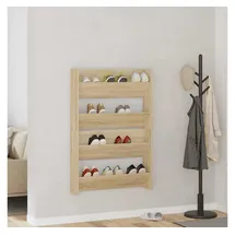 vidaXL Wand-Schuhschrank 80 x 18 x 60 cm Sonoma-Eiche