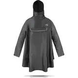 normani Regenponcho Regenponcho Kauai mit Ärmeln und Brusttasche - Wasserdichter Outdoorponcho mit Reflektor schwarz L/XL
