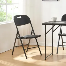 [en.casa] Ljusnarsberg Klappstuhl 87 x 46 x 53 cm schwarz 4 St.