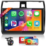 【4+64G】 Hodozzy Carplay Autoradio für Suzuki Swift 2005-2010 Android Autoradio mit Navi,10 Zoll Touchscreen mit Android Auto/Mirror Link/WiFi/GPS/RDS/FM/Bluetooth/USB