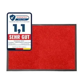 Karat Schmutzfangmatte Monochrom Rot