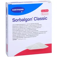 EurimPharm Arzneimittel GmbH Sorbalgon Classic 5x5cm Calciumalginat-Kompr.