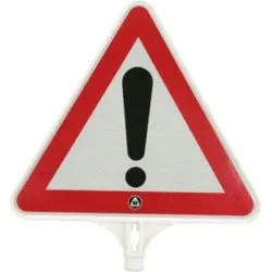 TEMKA Schild Achtung, Folie Typ 2, Seitenlänge 440mm