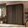 ax living Schwebetürenschrank Cabinio 180 x 216,1 x 61 cm Schwarz