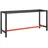 vidaXL Tischgestell Metall 170x50x79 cm Mattschwarz/Matttrot